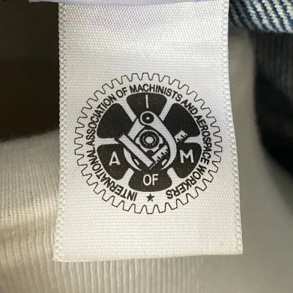 Vtg Tyca Union Made American Legion Riders Dark Wash Denim Jean Trucker Jacket L - Picture 10 of 10